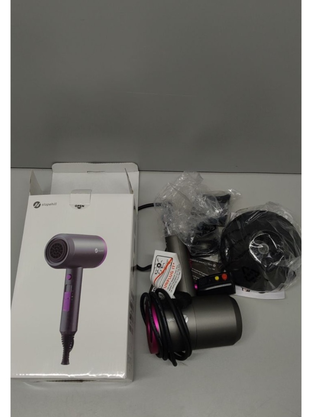 slopehill Professional Ionic Hair Dryer 1800W Fast Dry 2 Nozzle Diffuser - Picture 14 of 15